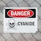 Signmission Cyanide Danger Sign, Plastic, 10in W x 7in L, 2PK OS-2PACK-DS-P-710-L-1112 - alternate 4
